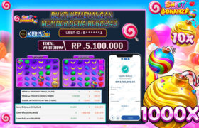 JACKPOT SLOT SWEET BONANZA 15 JULI 2025