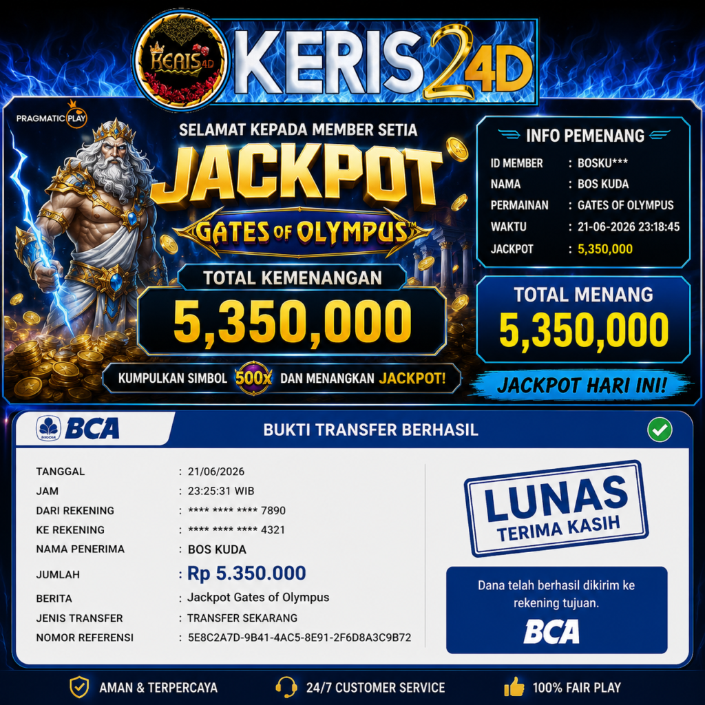 JACKPOT SLOT GATES OF OLYMPUS 24 2026
