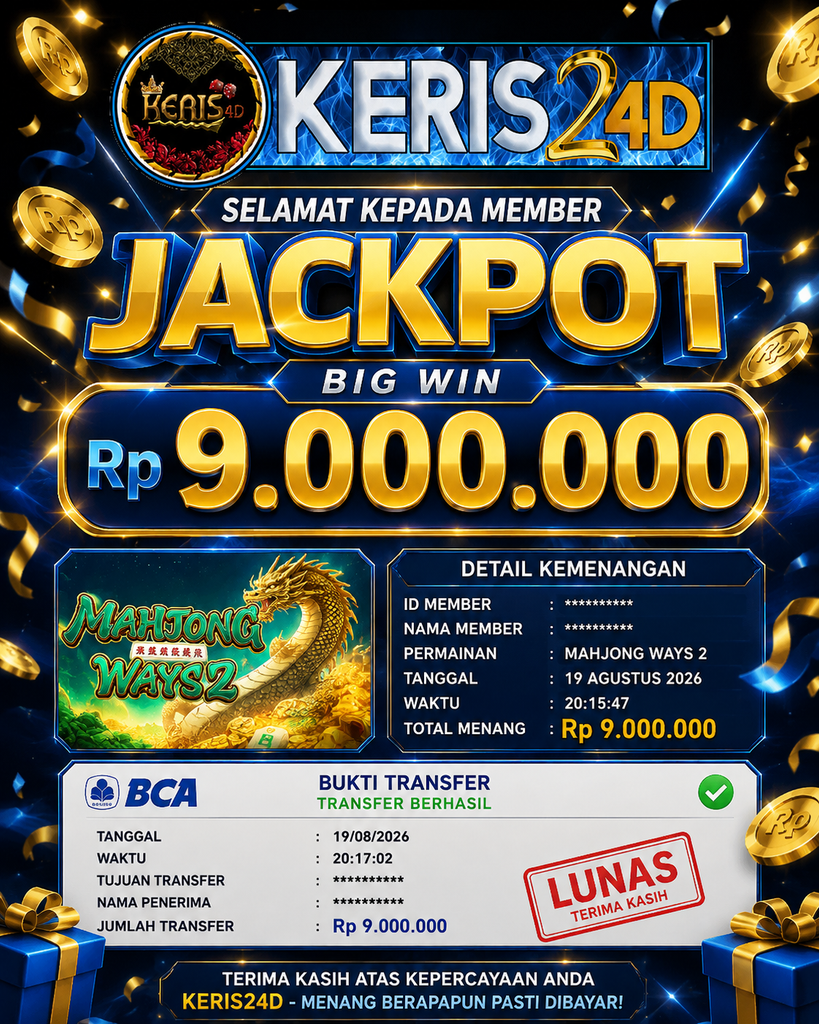 JACKPOT SLOT  MAHJONG WAYS 2 23 AGUSTUS 2026